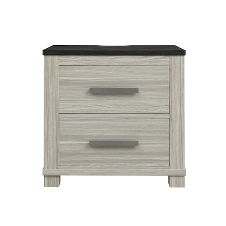 Global Furniture Usa Contemporary Ashley Brown Nightstand W/Usb & Speaker ASHLEY-BROWN-NS W/USB & SPEAKER