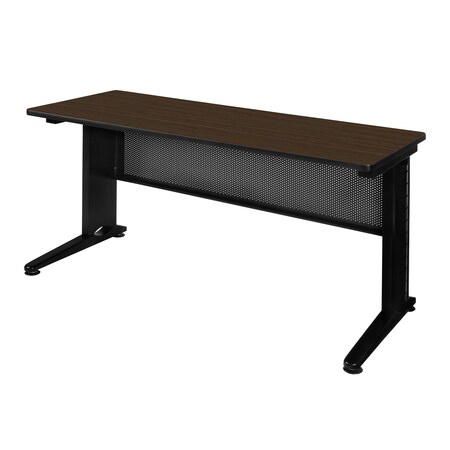 Regency Fusion Seminar Training Table, 66 in W, 24 in L, Neo Walnut MFTT6624NW