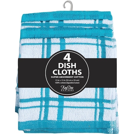 Kay Dee Designs Peacock Dish Cloth Set, 4-Piece R6419