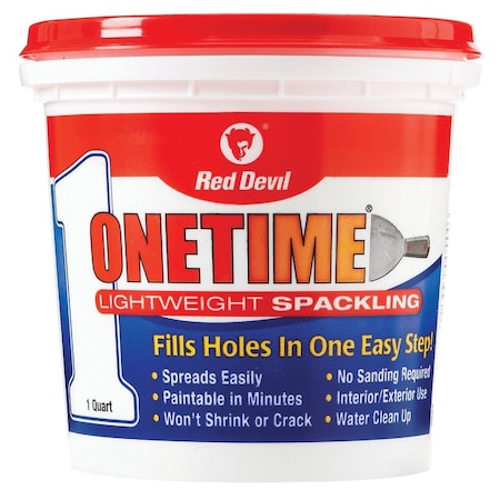 Red Devil Onetime 1 Qt. Lightweight Acrylic Spackling Compound 544
