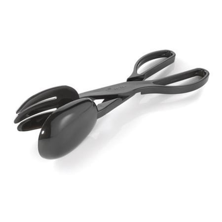 Fineline Settings Platter Pleasers Clear Salad Scissor Tongs - Bulk Pack 3304-CL