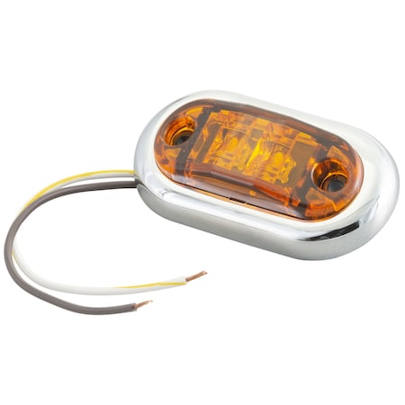 Grote Side Marker Lamp, LED, 2-1/2 In, Yellow 45003-5