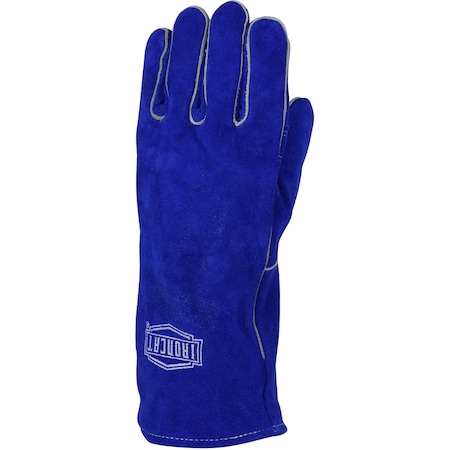 Ironcat Shoulder Split Cowhide Leather Welder's Glove w/Cotton Foam Liner and DuPont Kevlar Stitchi 9041/LHO