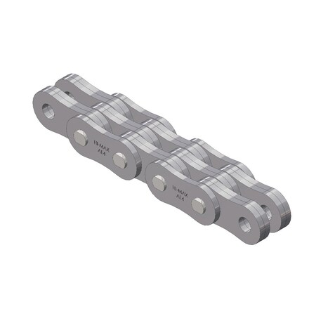 Senqcia Hi-Max Riveted Light Duty Leaf chain, 200 ft OAL, 1/2 in Pitch, Carbon Steel AL444HMR200