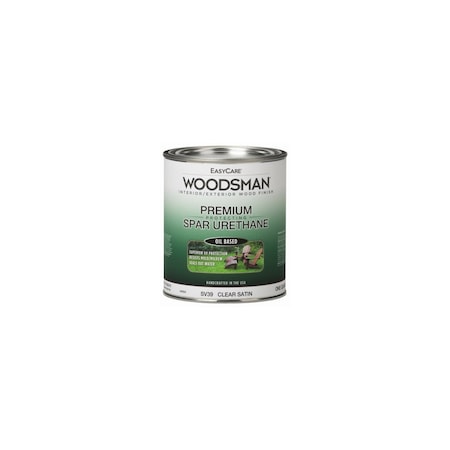 True Value Woodsman Spar Urethane, Indoor/Outdoor, Clear Satin, Qt. SV39-QT