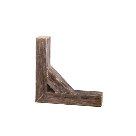 Homeroots Set Of Two Natural Weathered Gray Corbels, 2PK 379888