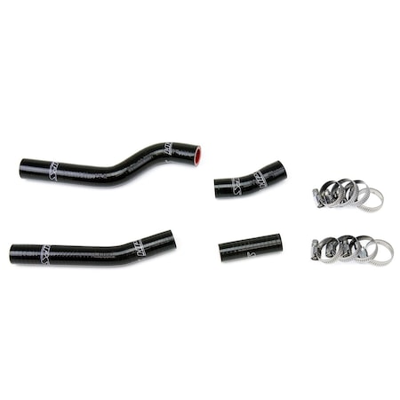 Hps Performance High Temp Reinforced Silicone Radiator Coolant Hose Kit, Black, 57-1264-BLK