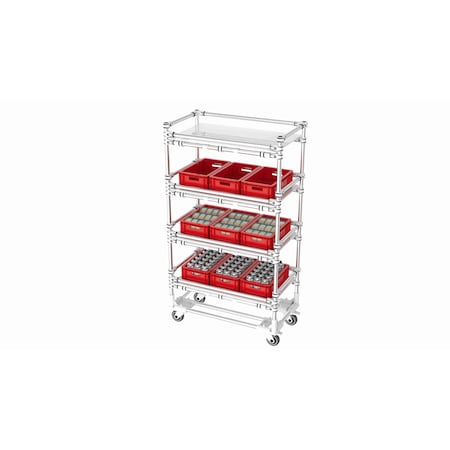 Trilogiq 4-Level Cart 4 Flanges Per Level 21163-01
