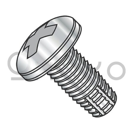 Oxoxo 6-32X5/16 Phillips Pan Thread Cutting Screw Type F Fully Threaded 410 Stainless Steel, 2000PK 111362