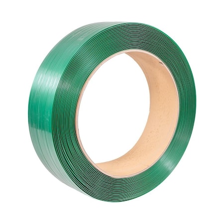 Mytee Products Packaging Strapping Banding Roll - Green Polyester PET AAR Grade - 1800lbs BS POLYS-34040