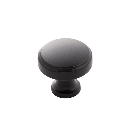 Gan Eden 1.25 in. dia. Cabinet Knobs, Matte Black GA1629515