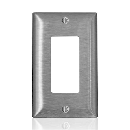 Leviton Wall Plate, Toggle, Stainless Steel SSJ82-C40