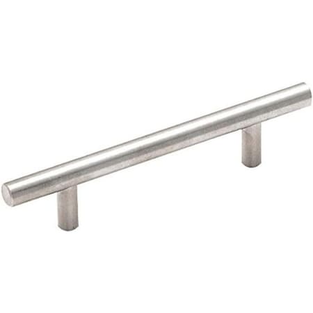 Amerock Bar Pulls Series Cabinet Pull, 6-1/8 in L Handle, 1/2 in H Handle BP19011CSG9