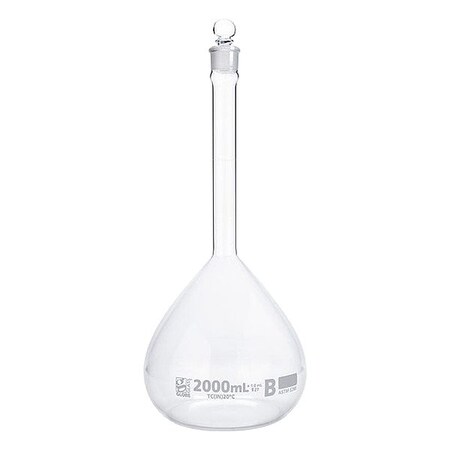 Globe Scientific Glass Flasks, Colorless, 370 mm H 8252000