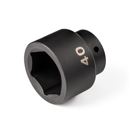 Tekton 1/2 Inch Drive x 40 mm Shallow 6-Point Impact Socket SID22140