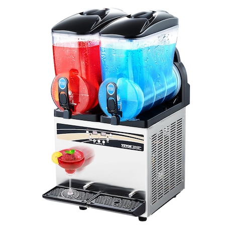 Vevor Commercial Slushy Machine 15L Margarita Smoothie Cold Frozen Drink Maker X-150
