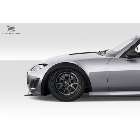 Duraflex 2005-2015 Mazda Miata Super20 Look Front Fender Flares, Signature Black, 2PK 113779