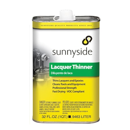 Sunnyside 1 Qt 47732 Lacquer Thinner, Low VOC 476G5