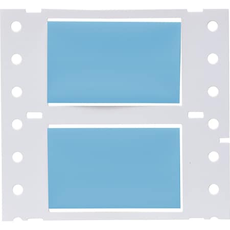 Brady PermaSleeve HX Heat Shrink Double Sided Wire Marking Sleeves, 0.75 in. x 2 in. W, Blue, Roll of 2500 2HX-750-2-BL-J