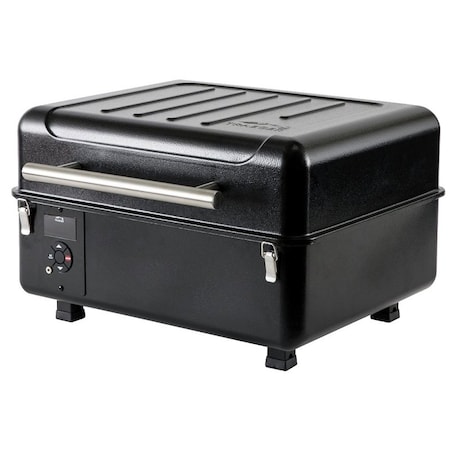 Traeger Portable Ranger Pellet Grill, 36000 Btu, 184 sqin Primary Cooking Surface, Steel Body, Black TFT18KLD