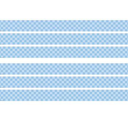 Teacher Created Resources Checkers Scalloped Border Trim, 35 Feet Per Pack, 6PK TCR9318