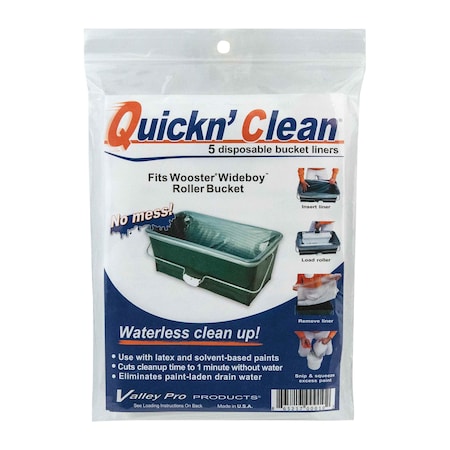 Wooster Quickn' Clean Quick N' Clean Wide Boy 5Pk Of Liners 00R4720000