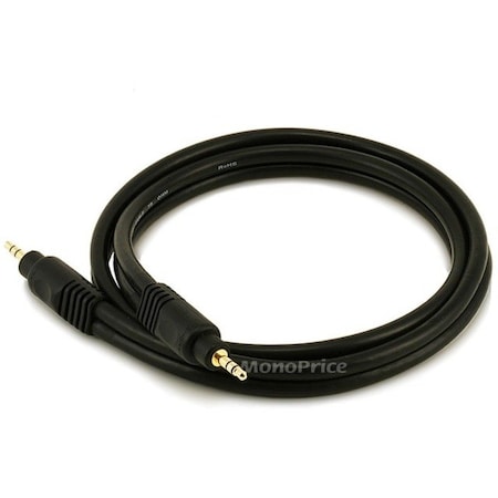 Monoprice 3ft Premium 3.5mm Stereo Male to 3.5mm Stereo Male 22AWG Cable (Gold Plated) 5576