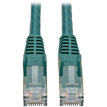 Eaton Tripp Lite Series Cat6 Gigabit Snagless Molded UTP Ethernet Cable RJ45 M/M, PoE, Green, 4 ft. N201-004-GN