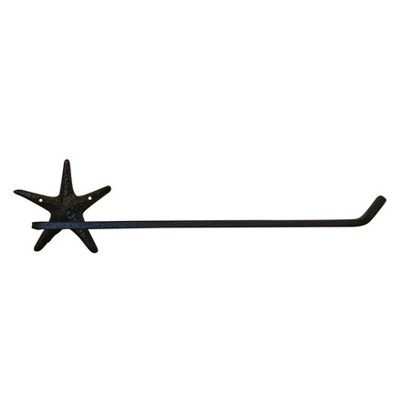 Handcrafted Model Ships 5 x 4 x 18 in. Cast Iron Starfish Wall Mounted Paper Towel Holder K-9209-P-Cast-Iron