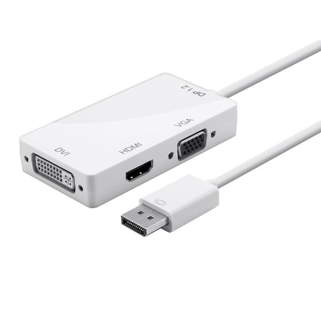 Monoprice Dp 1.2A To HDMI, Dvi, Vga Passive Adaptr 12800