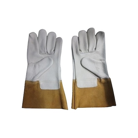 Condor Condor Welding Gloves, Gauntlet Cuff, Wing Thumb, Premium Cowhide, XL, 1 PR 832F46
