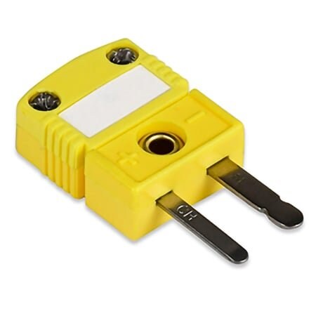 Omega Mini Plug, Type K, Yel, Alumel; Chromel SMPW-K-M