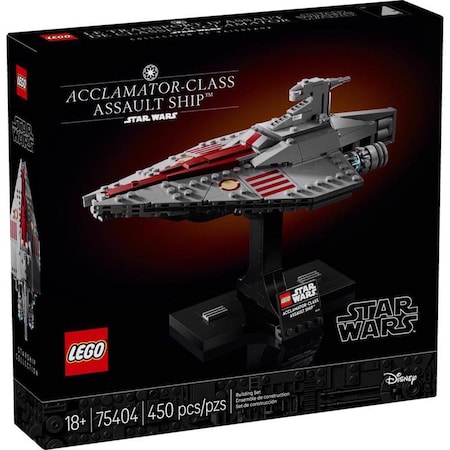 Lego Star Wars Acclamator-Class Assault Ship Building Set Multi 450 pc 75404