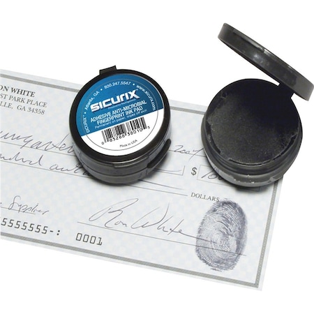 Baumgartens SICURIX Inkless Fingerprint Pad with Adhesive BLACK (38010) 38010