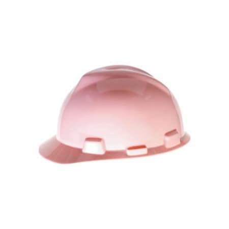 Msa Safety V-Gard Slotted Hard Hat Cap, Fas-Trac III Suspension, Pink, 20PK 454-495862
