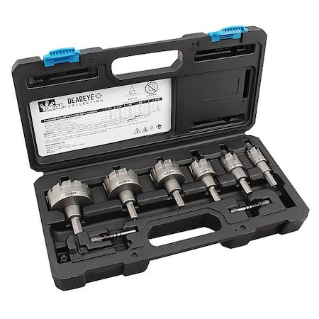 Ideal HoleCutterKit, 8pcs, Sizes:0.875"-2.5" 36-814