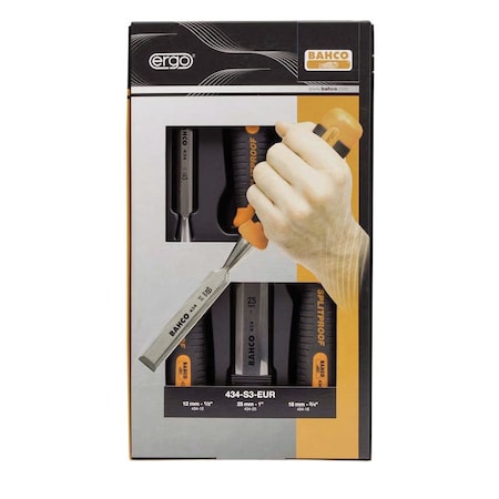 Bahco Bahco Ergo Chisel Set, 3 pcs. BAH434S3EUR