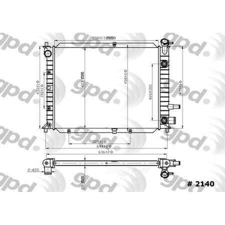 Global Parts Distributors Radiator 2140C