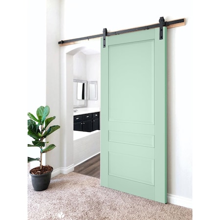 Sartodoors Sturdy Barn Door 32x80 Solid Core Modern Interior VEREGIO7411BD-B-OLI-32