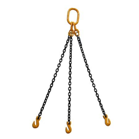 Starke Chain Sling, 5/16in, G80, Grab Hook, 2 ft SCSG80516-3LG-2