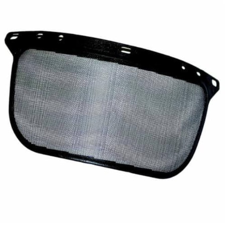 Jackson Safety F60 N Shape Bound Face Shield Window, Black Wire Mesh, 6-/2in H x 15-1/2in W x 0.02in Thick Visor 29102