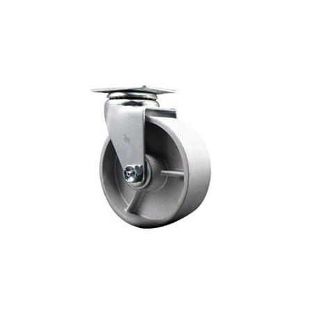 Service Caster 5'' Semi Steel Cast Iron Wheel Swivel Caster with Bronze Bearing SCC-20S520-SSBZ