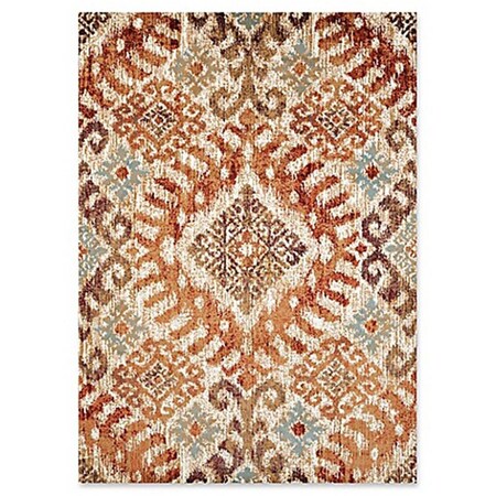 United Weavers 5 ft. 3 in. x 7 ft. 2 in. Bridges Verrazano Area RugCrimson 3001 00236 58