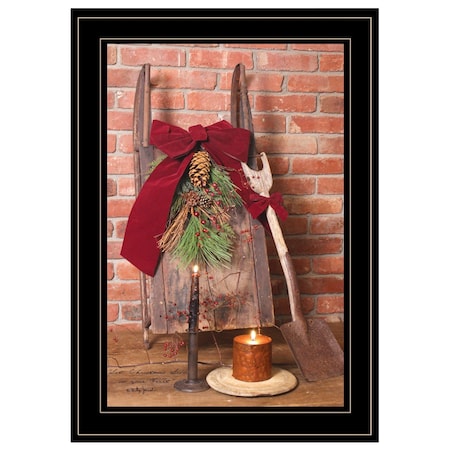 Homeroots Let Christmas Live 2 Black Framed Print Wall Art 404404