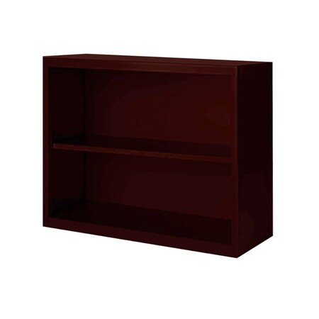 Steel Cabinets Usa Bookcase 30 in H, 36 in W, Wine Red, 2 Shelves BCA-363013-WR