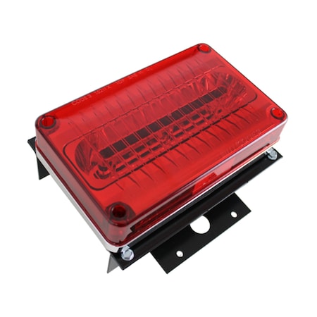 Code 3 LED Headlamp Housing Mount, Red, 4"X6" 65FR