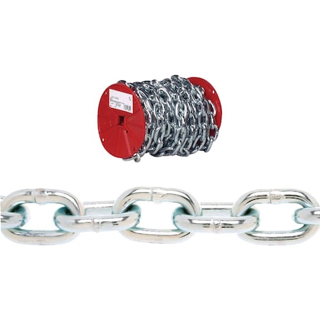 Campbell 1/4'' 65 ' Zinc-Plated Low-Carbon Steel Coil Chain 722127