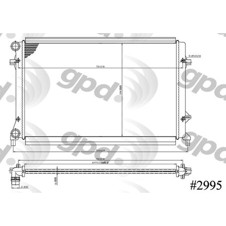 Global Parts Distributors Radiator 2995C
