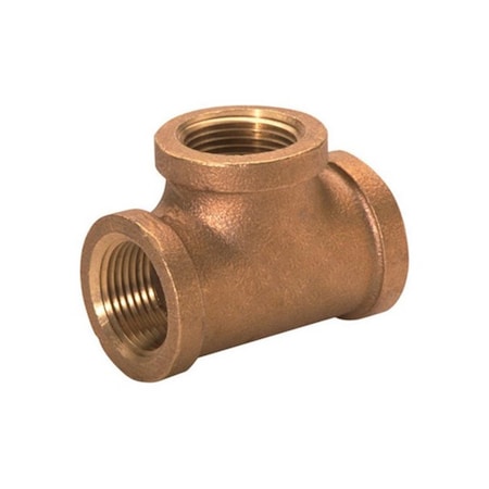 Jmf 0.25 in. Tee in Red Brass - pack of 5, 5PK 4507182