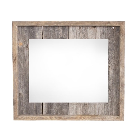 Homeroots 8" x 10" Gray Solid Wood Tabletop Picture Frame 380303